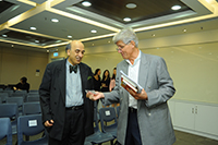 Mr. Justice Bokhary (Left) and Prof. Christian Wagner, Acting University Librarian