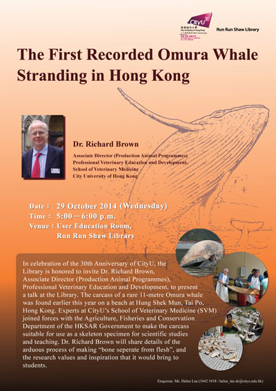 Poster of The First Recorded Omura Whale Stranding in Hong Kong